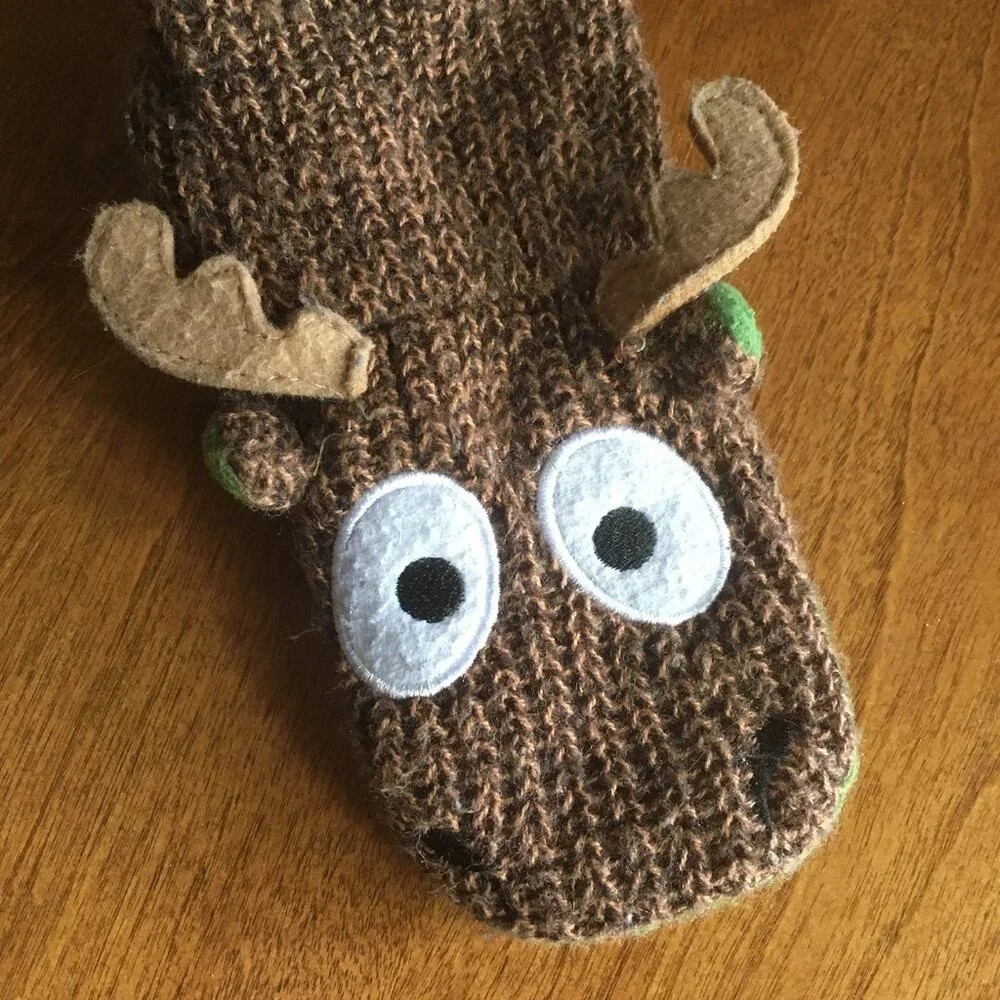 Lazy One toddler moose slippers